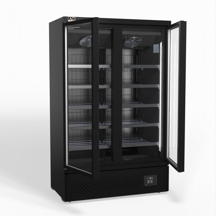 AG Supermarket Two Glass Doors Upright Display Fridge 1000L - CSB1000