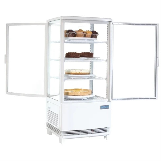 Polar C-Series Energy Efficient Curved Door Display Fridge White 86L - CX576-A