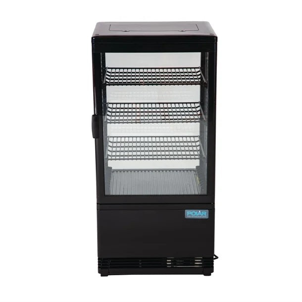 Polar C-Series Energy Efficient  Display Fridge Black 68L - CX577-A