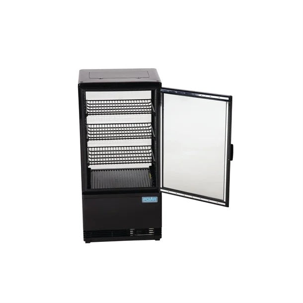 Polar C-Series Energy Efficient  Display Fridge Black 68L - CX577-A