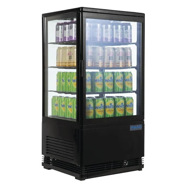 Polar C-Series Energy Efficient  Display Fridge Black 68L - CX577-A