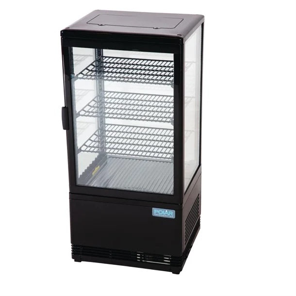 Polar C-Series Energy Efficient  Display Fridge Black 68L - CX577-A