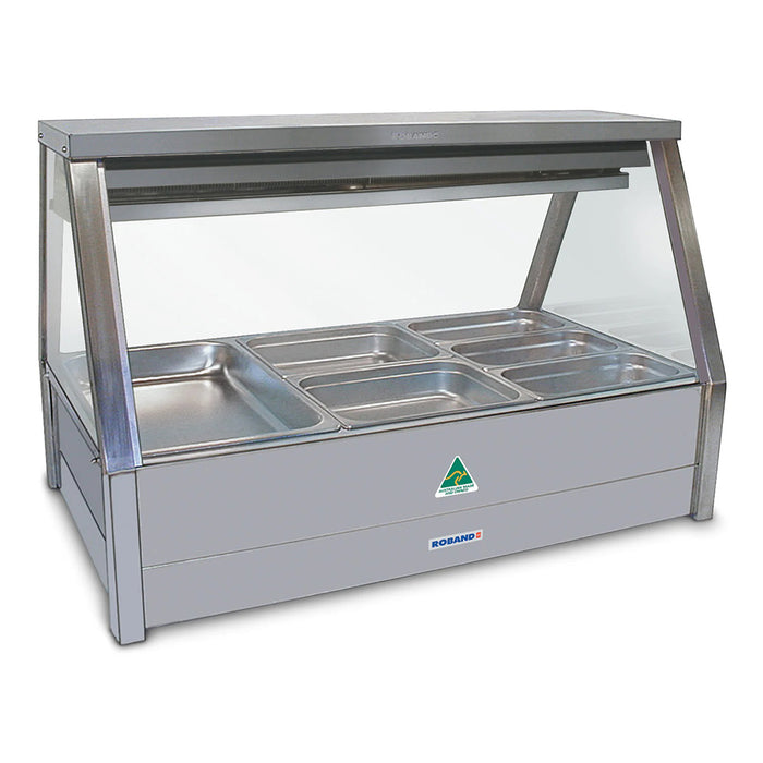 Roband Straight Glass Refrigerated Display Bar - Piped and Foamed only (no motor), 6 pans - EFX23RD