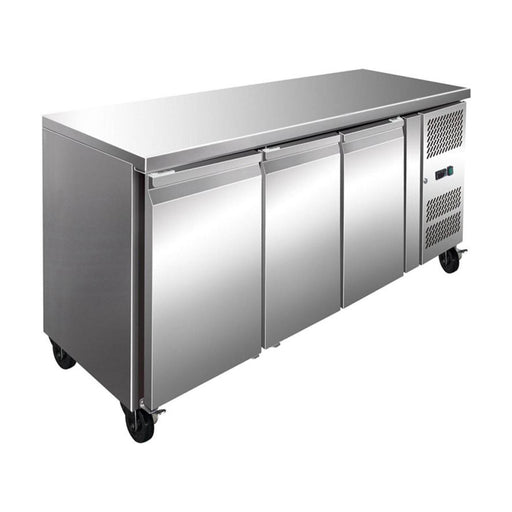 Thermaster Stailness Steel Three Door Bench Freezer 386L - FE3100BT
