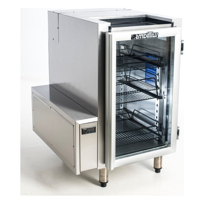Williams Glass Chiller - Two Door Remote Glass Chiller Slimline with two shelves and left hand services - FGC2-L