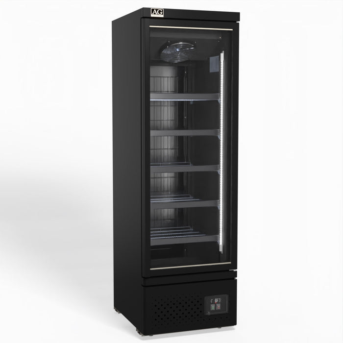 AG Supermarket Single Glass Door Upright Display Freezer 450L - FSB450