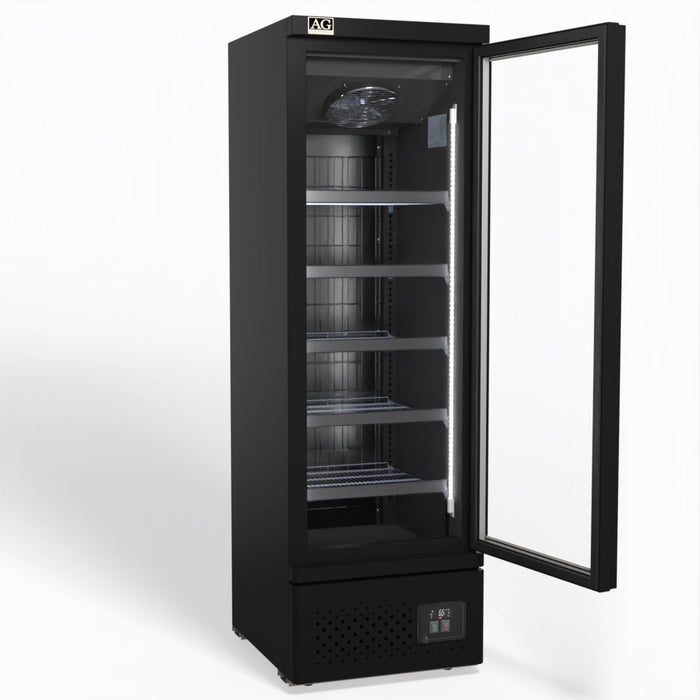 AG Supermarket Single Glass Door Upright Display Freezer 450L - FSB450