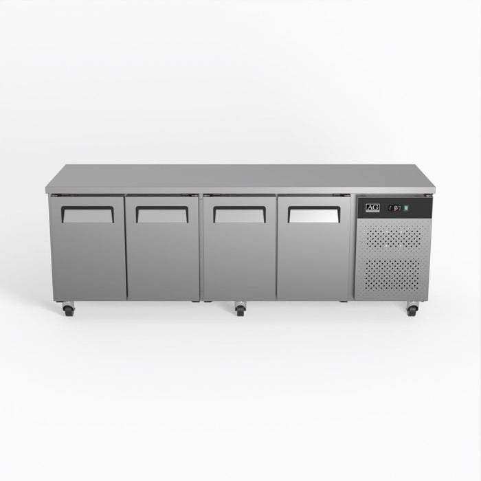 AG Commercial Four Door Worktop / Under Bench Fridge 700mm Depth 553L - GNX4100TN