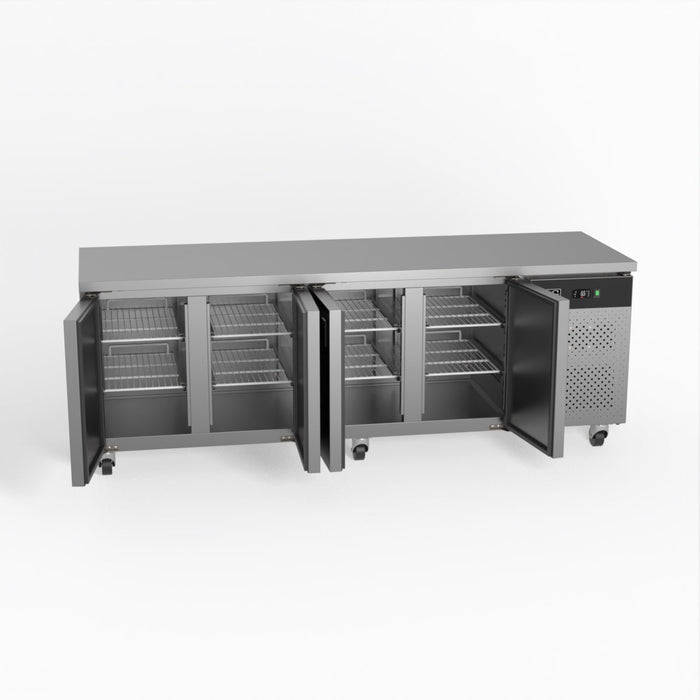 AG Commercial Four Door Worktop / Under Bench Fridge 700mm Depth 553L - GNX4100TN
