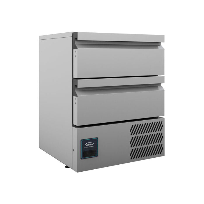 Williams Aztra Hydrocarbon - Two Drawer Stainless Steel Under Counter Fridge - HAZ5UCSADR2-HC