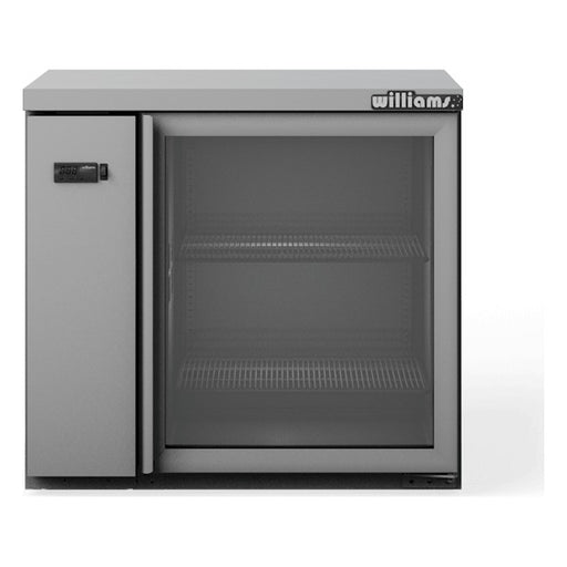 Williams Boronia - One Glass Door Stainless Steel Remote Back Bar Counter Display Fridge - HB1RGS