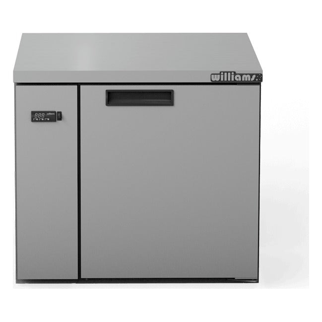 Williams Boronia - One Solid Door Stainless Steel Remote Back Bar Counter Display Fridge - HB1RSS
