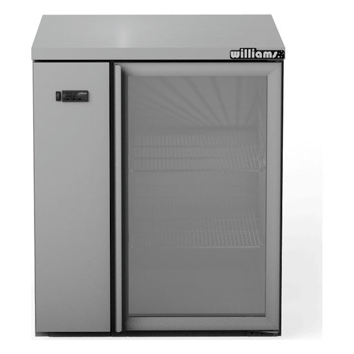Williams Cameo - One Glass Door Stainless Steel Remote Back Bar Counter Display Fridge - HC1RGS