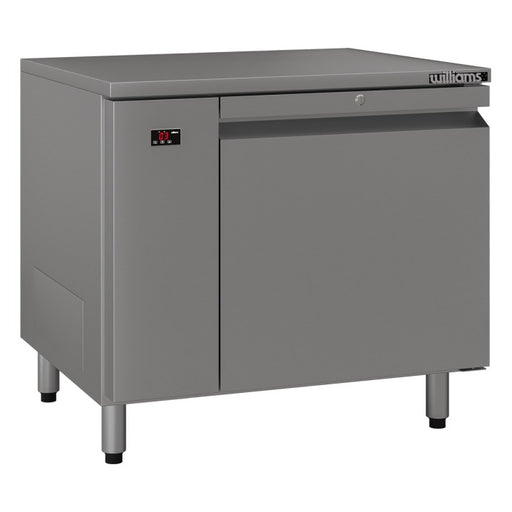 Williams Emerald - One Solid Door Stainless Steel Remote Under Counter Storage Fridge - HE1RSS
