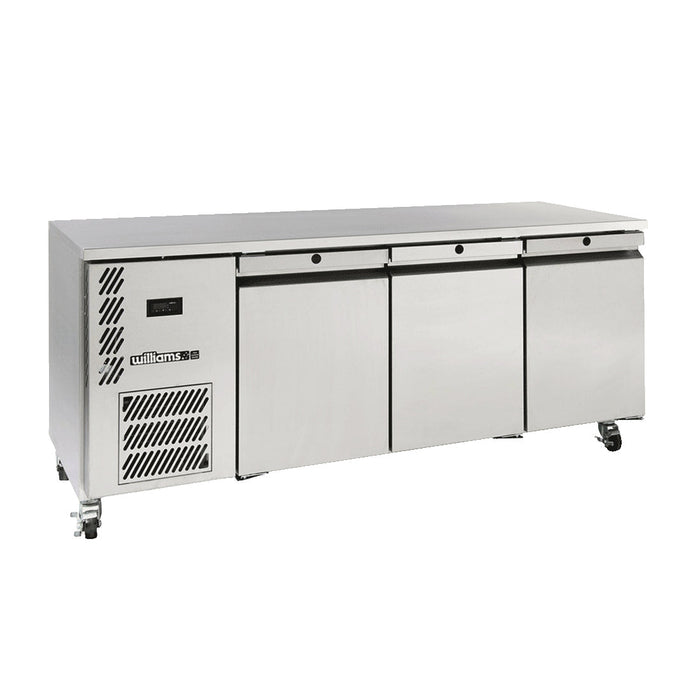 Williams Opal - Three Solid Door Stainless Steel Under Counter Fridge - HO3USSHC