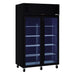 Williams Pearl - Two Glass Door Black Colorbond Upright Display Fridge - HP2GBHC