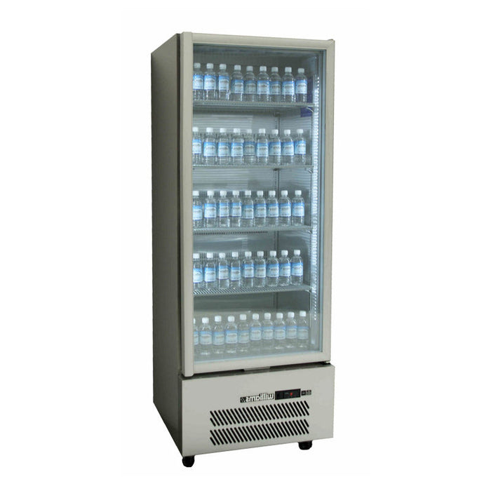 Williams Quartz Star - One Glass Door Stainless Steel Upright Display Fridge - HQS1GSHC