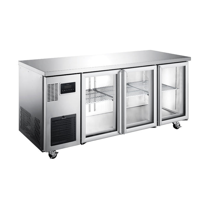 Williams Topaz - Three Glass Door Under Counter Fridge - HTU3GSHC