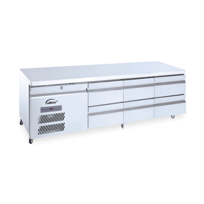 Williams Under Broiler Counter - Six Drawer Self Contained Lowline Fridge - HUBC6