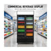 Thermaster Colourbond Upright Beverage Fridge 2 Doors Black 885L - LG-1000BP