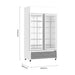 Thermaster Large Two Glass Door Colourbond Upright Drink Fridge 1200L - LG-1200P