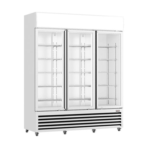 Thermaster Three Glass Door Colourbond Upright Drink Fridge 1200L - LG-1203P