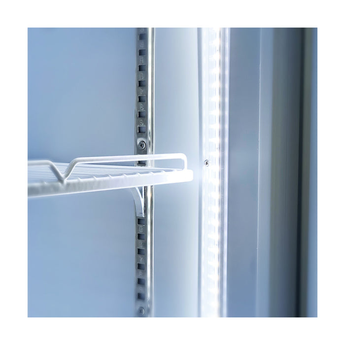 Thermaster Single Glass Door Colourbond Upright Drink Fridge 370L - LG-370P