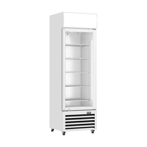 Thermaster Single Glass Door Colourbond Upright Drink Fridge White 540L - LG-540P