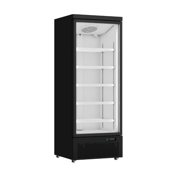 Thermaster 1 Door Supermarket Fridge Black 600L - LG-600BGBM