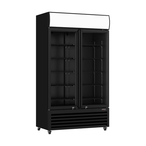 Thermaster Two Glass Door Colourbond Upright Drink Fridge - LG-730BP