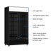 Thermaster Two Glass Door Colourbond Upright Drink Fridge - LG-730BP