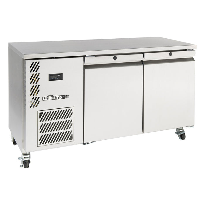 Williams Opal - One Solid Door Stainless Steel Under Counter Storage Freezer - LO1USS