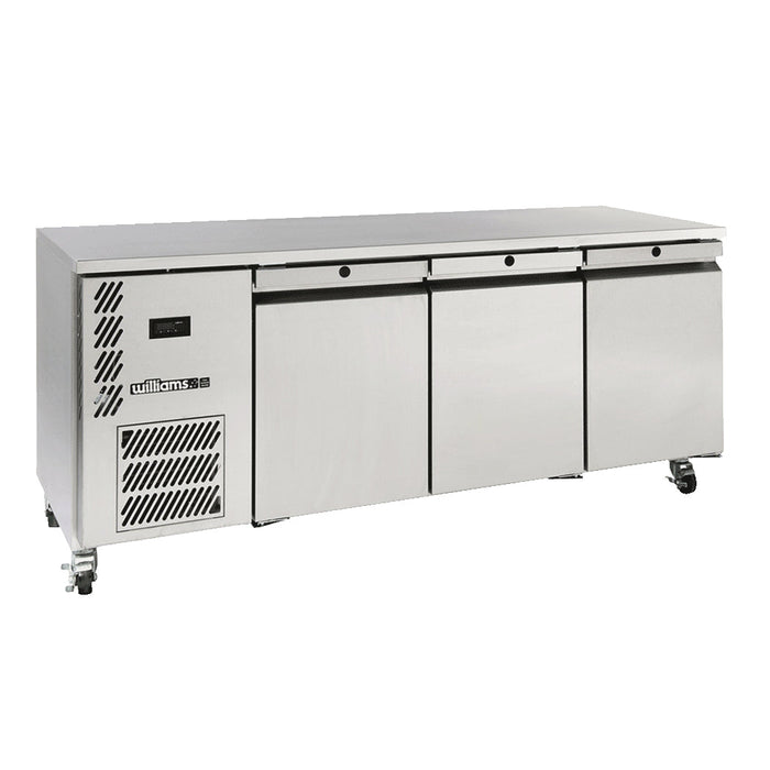 Williams Opal - Three Solid Door Stainless Steel Under Counter Freezer - LO3USSHC