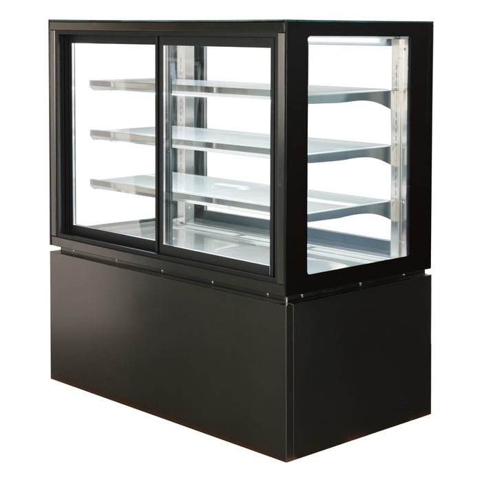 Anvil 4 Tier Square Glass Cake/Cold Display With Self Service Doors - NDSV4730SS