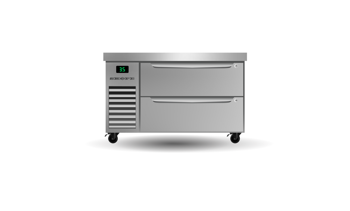 SKOPE ProSpec Two Drawer, One Bay, ChefBase GN 1/1 Fridge 147L - PG11.CBR.1.D2