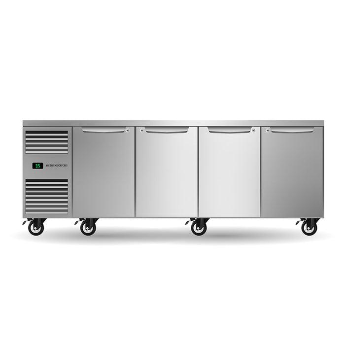 SKOPE ProSpec Four Solid Door Underbench GN 1/1 Fridge 609L - PG11.UBR.4.SD