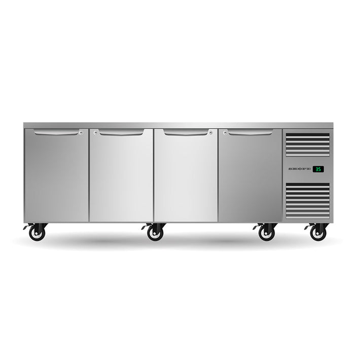 SKOPE ProSpec Four Solid Door Underbench GN 1/1 Fridge 609L - PG11.UBR.4.SD