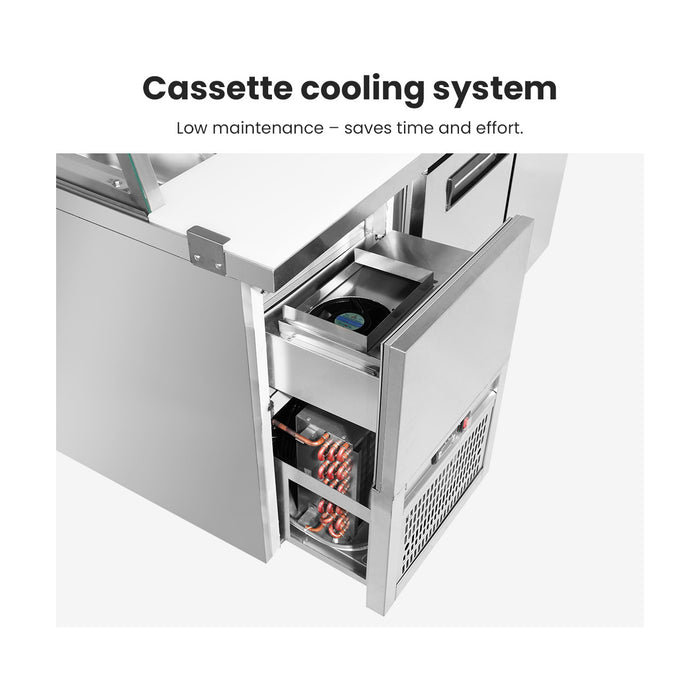 Thermaster Three Door Deluxe Sandwich Bar - SCB/21