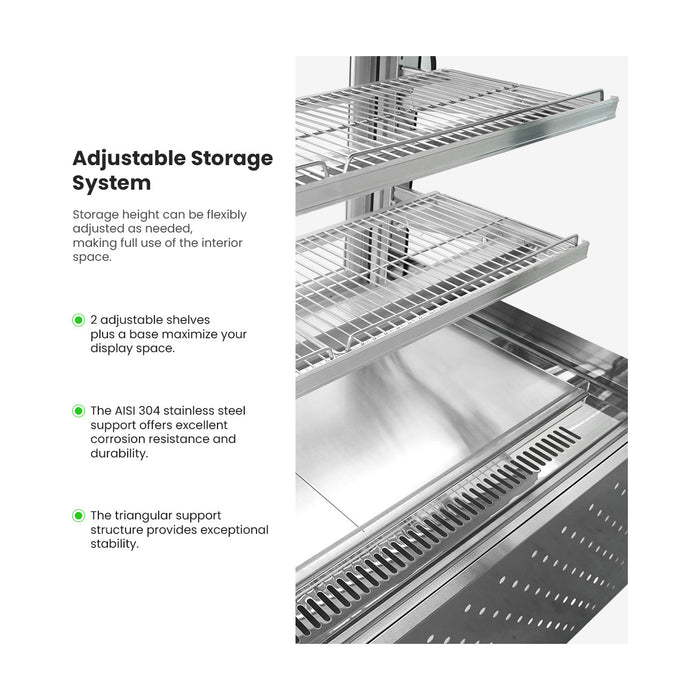 Bonvue Chilled Food Display 3 Tier 900mm - SG090FA-2XB