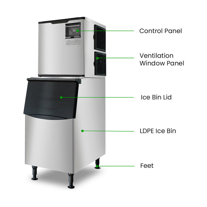 Blizzard Professional Air-Cooled Ice Maker 450kg - SN-1000P