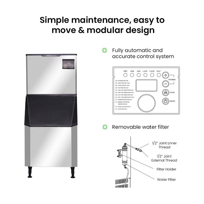 Blizzard Professional Ice Maker 280kg - SN-280C