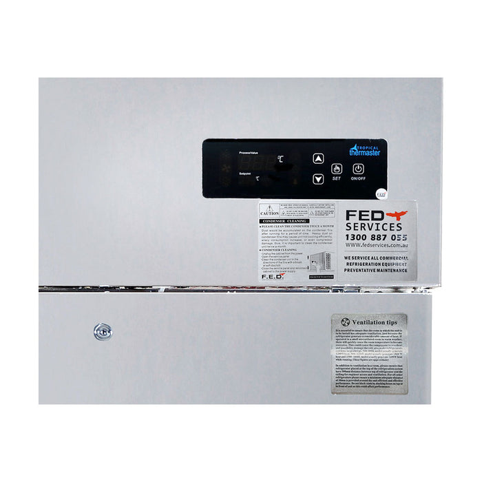 Thermaster Tropical 4 x Half Door SS Fridge - SUC1000