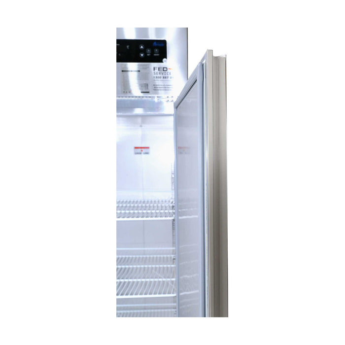 Thermaster Tropical 2 x Half Door SS Fridge - SUC500