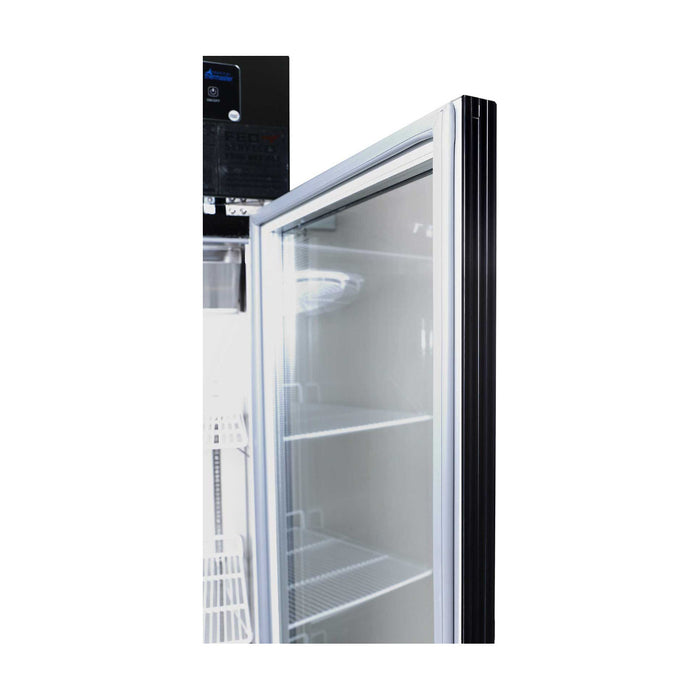 Thermaster Double Door Upright Display Fridge Black 1000L - SUCG1000B