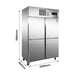 Thermaster Tropical 4 x Half Door SS Freezer - SUF1000