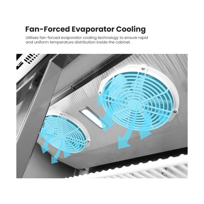 Thermaster Tropical 4 x Half Door SS Freezer - SUF1000