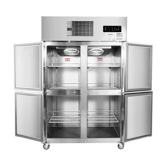 Thermaster Tropical 4 x Half Door SS Freezer - SUF1000