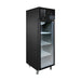 Thermaster Single Glass Door Upright Freezer Black Stainless Steel 500L - SUFG500B