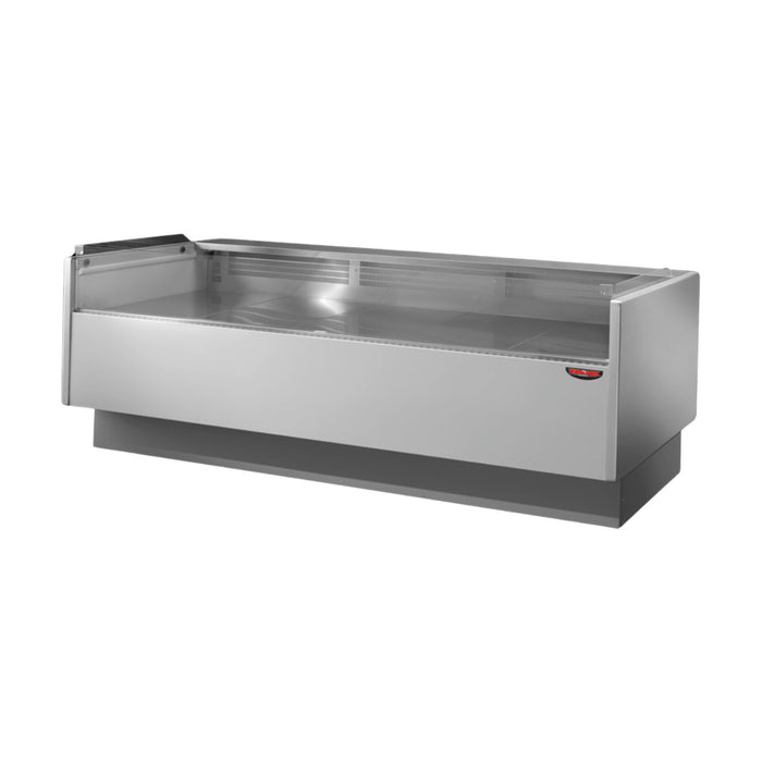 Tecnodom Series MR80 Black 1520mm Self-Serving Deli Display with Storage & Castors - TDMR-0815SELF