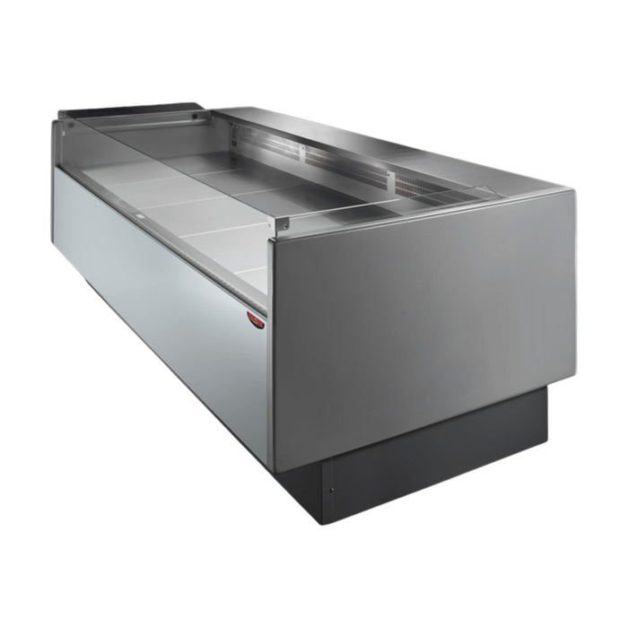 Tecnodom Series MR80 Black 1520mm Self-Serving Deli Display with Storage & Castors - TDMR-0815SELF